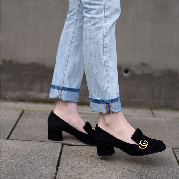 Authentic pre-owned Gucci suede pumps size 36.5 - Picture 2 of 9